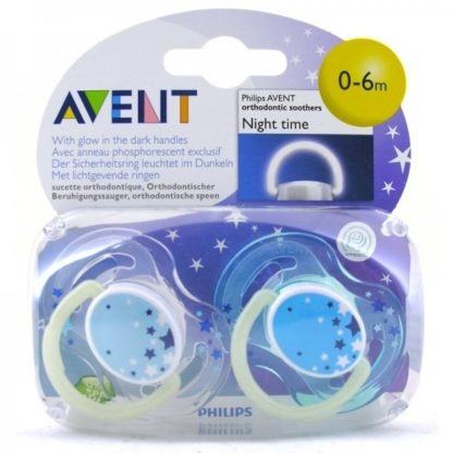 NIGHT TIME SOOTHER 0-6M TWIN PACK